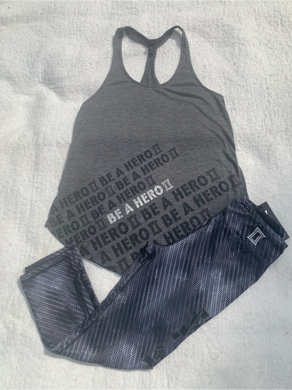 Marvel Disney Black Widow tank leggings set